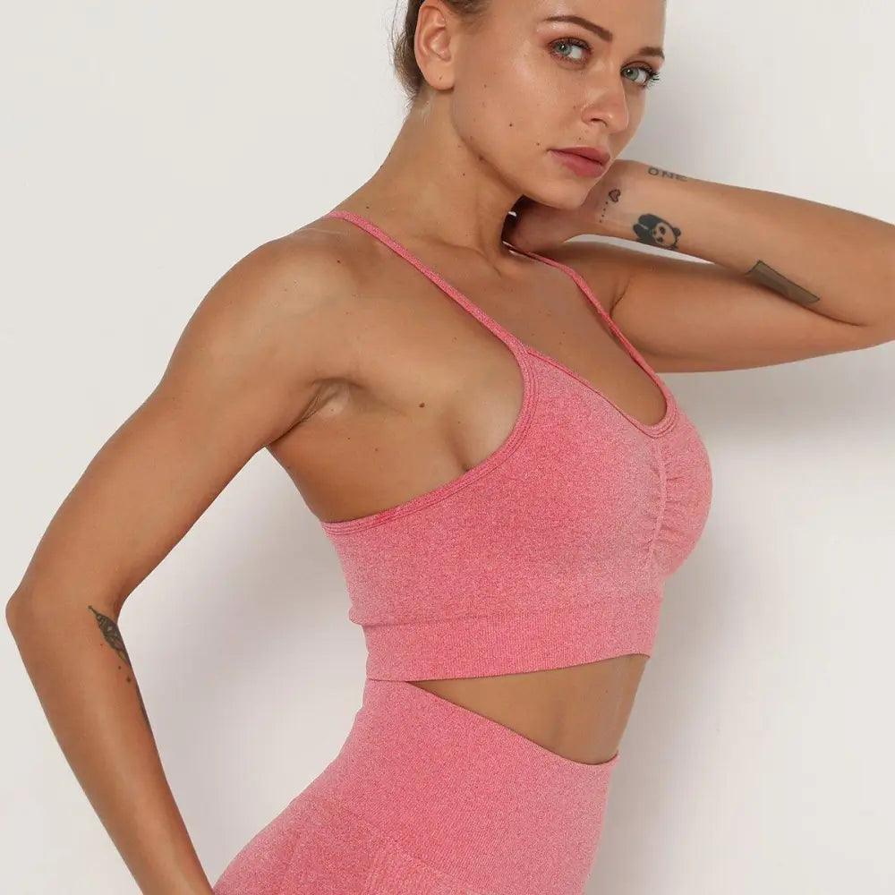 Hauts de sport Push Up Fitness Pour Femmes et Filles Sport Top de gym rembourré pour femmes Soutien-gorge de sport