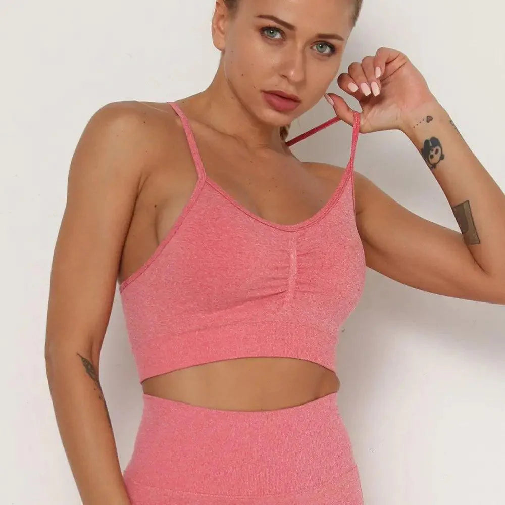 Hauts de sport Push Up Fitness Pour Femmes et Filles Sport Top de gym rembourré pour femmes Soutien-gorge de sport