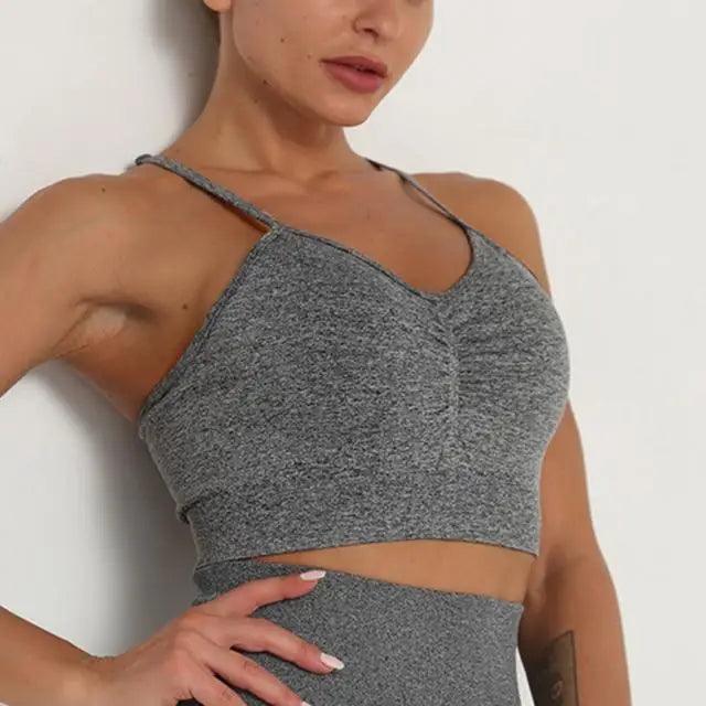 Hauts de sport Push Up Fitness Pour Femmes et Filles Sport Top de gym rembourré pour femmes Soutien-gorge de sport