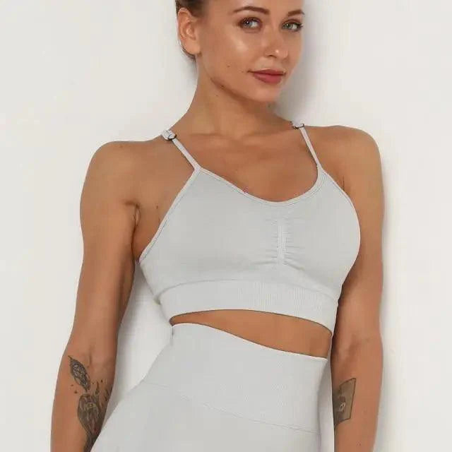 Hauts de sport Push Up Fitness Pour Femmes et Filles Sport Top de gym rembourré pour femmes Soutien-gorge de sport