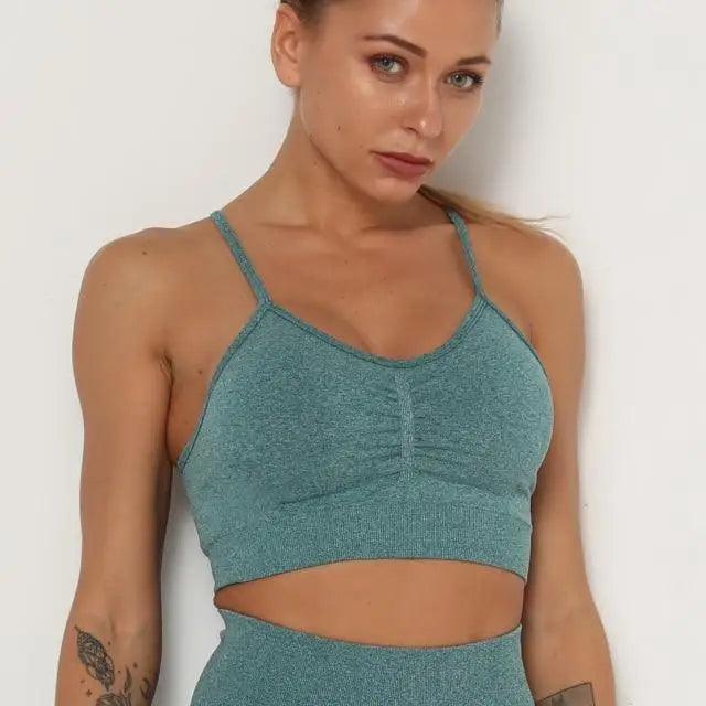Hauts de sport Push Up Fitness Pour Femmes et Filles Sport Top de gym rembourré pour femmes Soutien-gorge de sport
