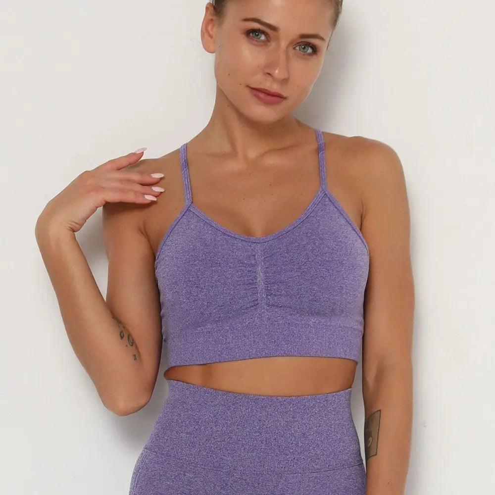 Hauts de sport Push Up Fitness Pour Femmes et Filles Sport Top de gym rembourré pour femmes Soutien-gorge de sport