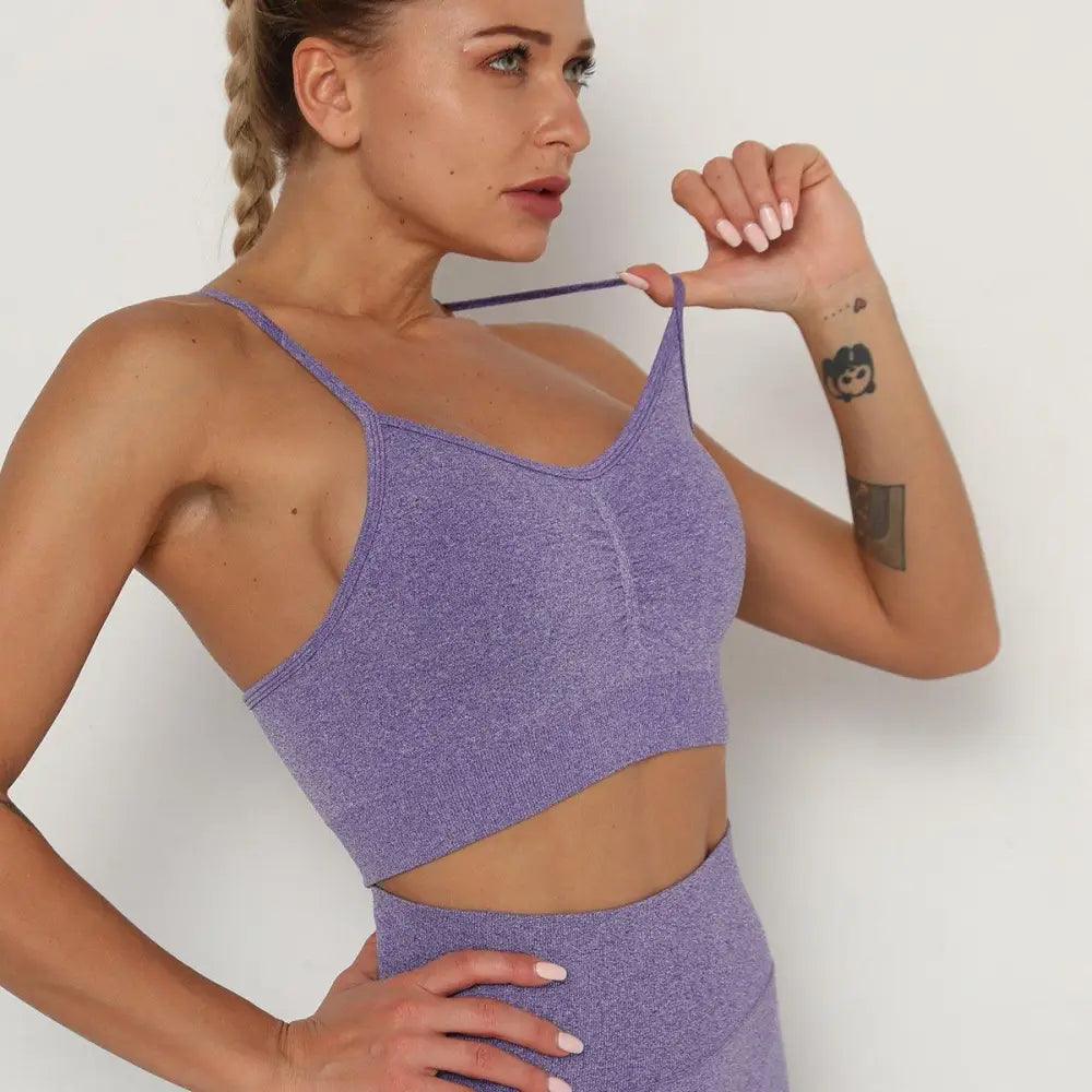 Hauts de sport Push Up Fitness Pour Femmes et Filles Sport Top de gym rembourré pour femmes Soutien-gorge de sport