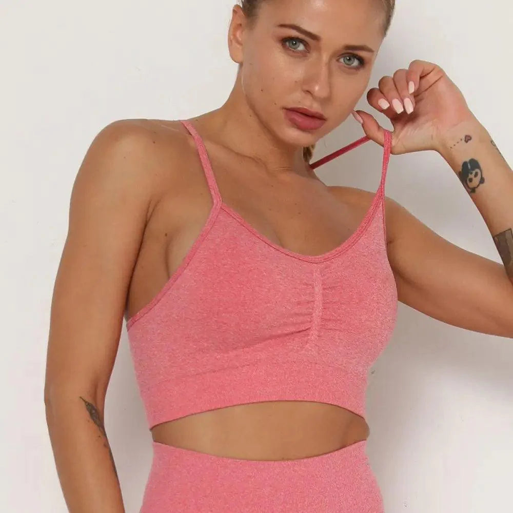 Hauts de sport Push Up Fitness Pour Femmes et Filles Sport Top de gym rembourré pour femmes Soutien-gorge de sport