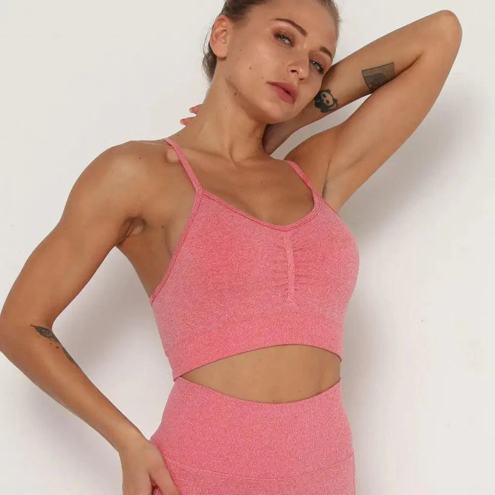 Hauts de sport Push Up Fitness Pour Femmes et Filles Sport Top de gym rembourré pour femmes Soutien-gorge de sport