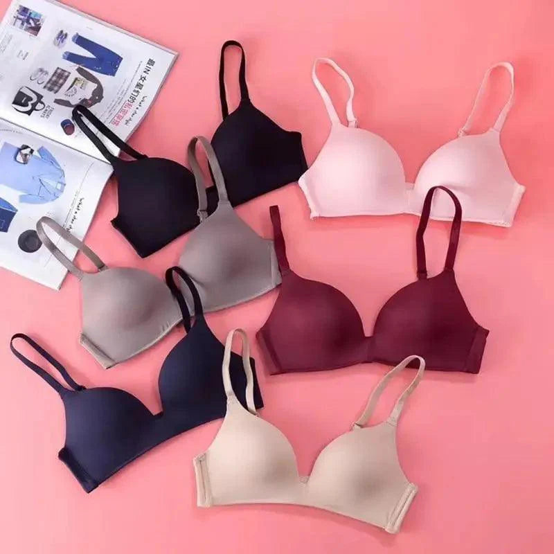 Soutiens-gorge sans couture pour femmes Soutien-gorge Push-Up sans armatures Bonnet A B Soutien-gorge Lingerie Trois Quarts 3/4 Bonnets fins doux et sexy