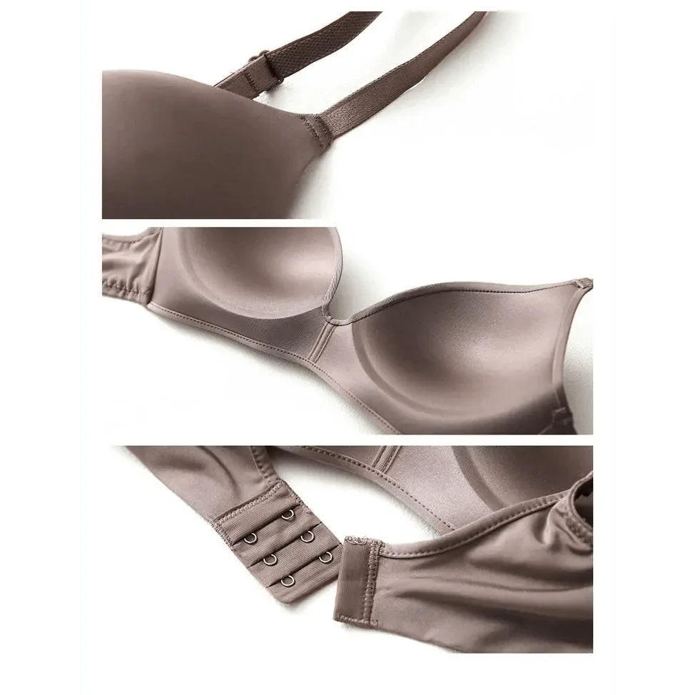 Soutiens-gorge sans couture pour femmes Soutien-gorge Push-Up sans armatures Bonnet A B Soutien-gorge Lingerie Trois Quarts 3/4 Bonnets fins doux et sexy