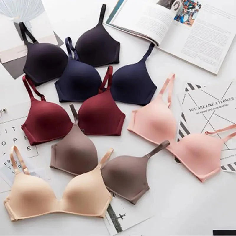 Soutiens-gorge sans couture pour femmes Soutien-gorge Push-Up sans armatures Bonnet A B Soutien-gorge Lingerie Trois Quarts 3/4 Bonnets fins doux et sexy