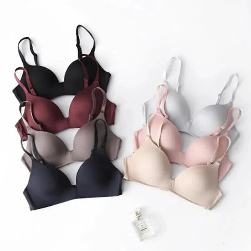 Soutiens-gorge sans couture pour femmes Soutien-gorge Push-Up sans armatures Bonnet A B Soutien-gorge Lingerie Trois Quarts 3/4 Bonnets fins doux et sexy