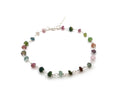 Bracelet en argent sterling et tourmaline, fil enroulé
