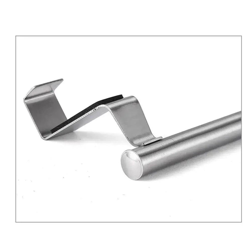 Porte-serviettes de porte, barre de serviette suspendue, support en acier inoxydable pour salle de bain, armoire de cuisine, porte-chiffons, étagère, outil, gadget