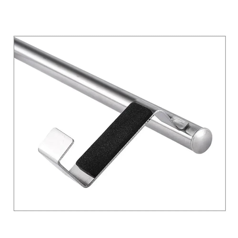 Porte-serviettes de porte, barre de serviette suspendue, support en acier inoxydable pour salle de bain, armoire de cuisine, porte-chiffons, étagère, outil, gadget
