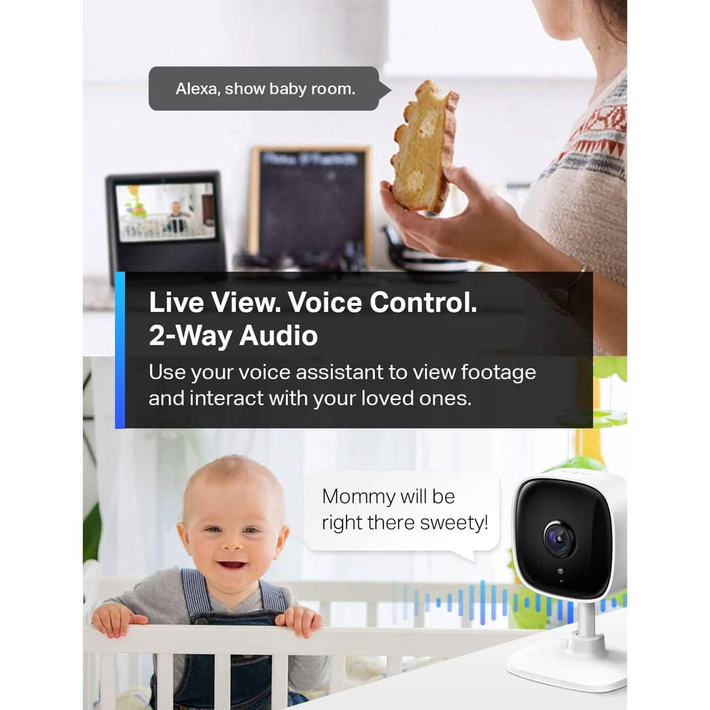 Caméra de sécurité intérieure TP-Link Tapo 1080P pour moniteur de bébé (reconditionnée)