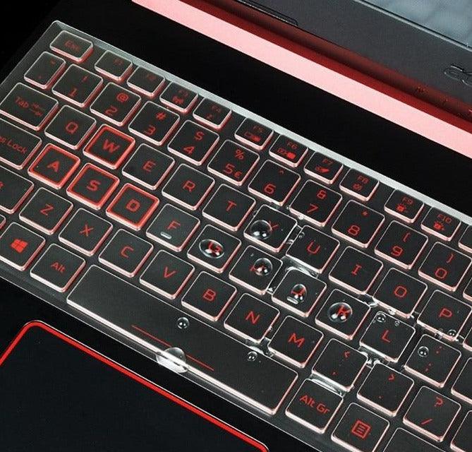 Housse de clavier en TPU, protection de clavier, housse de clavier en silicone parfaitement adaptée aux ordinateurs portables, protection de clavier pour les amateurs de jeux