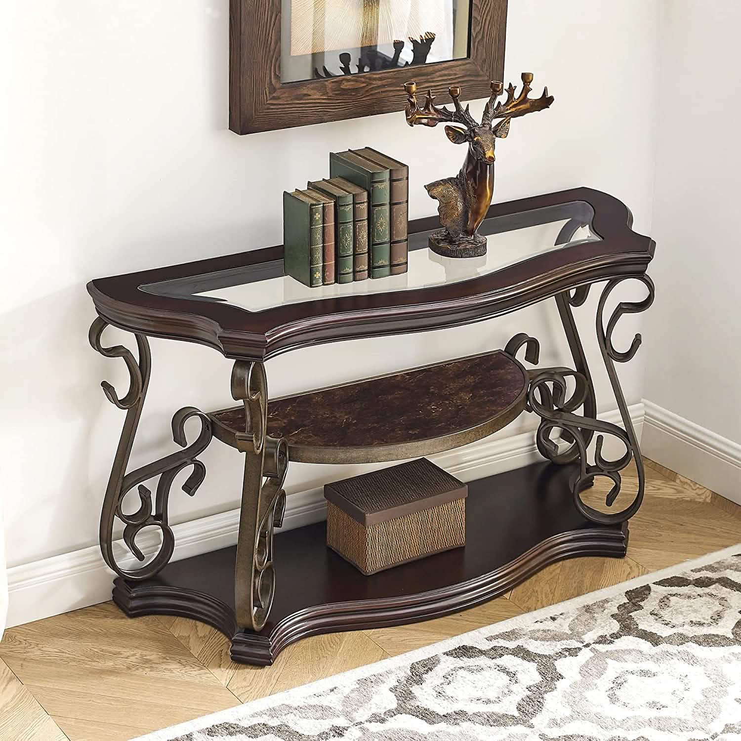 Table d'appoint console traditionnelle