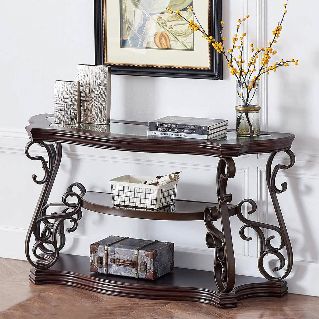 Table d'appoint console traditionnelle