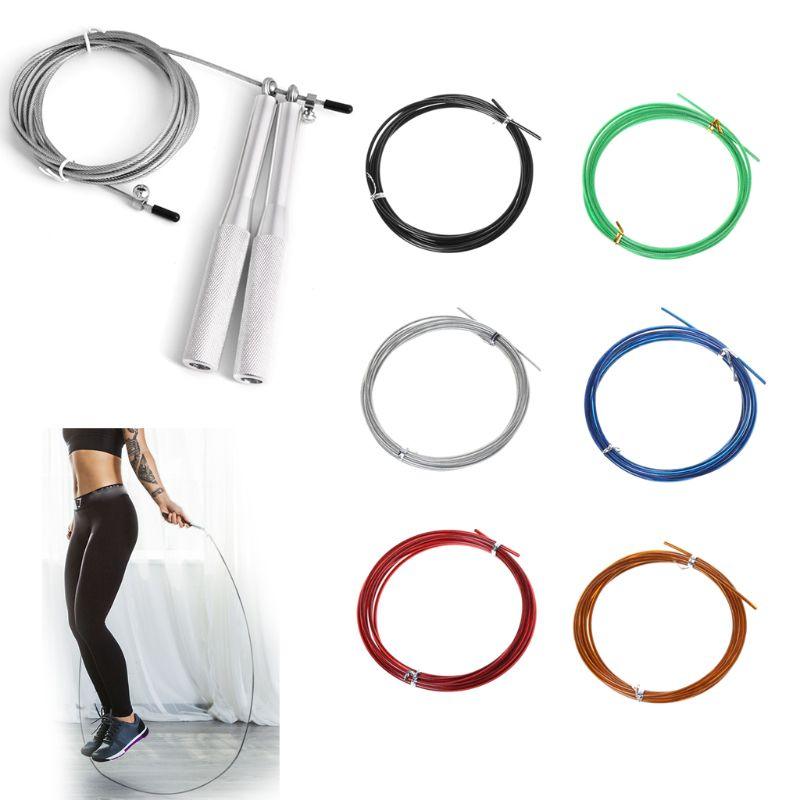 Câble de remplacement pour corde à sauter en acier, 3 m, avec revêtement polymère, pour cordes à sauter rapides