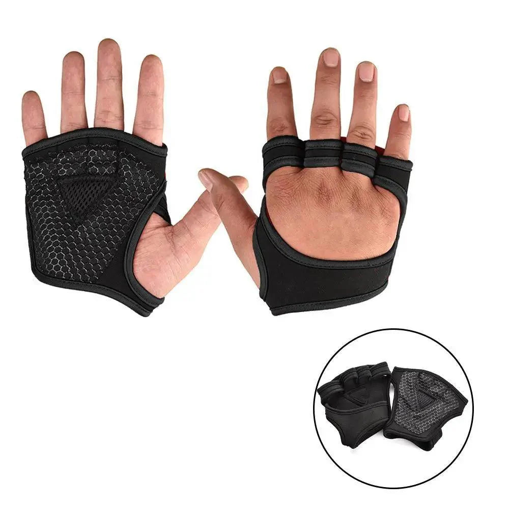 Gants d'haltérophilie d'entraînement unisexes Fitness Sports Musculation Gymnastique Poignées de protection de la paume et du poignet pour salle de sport