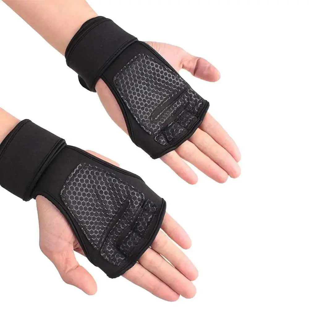 Gants d'haltérophilie d'entraînement unisexes Fitness Sports Musculation Gymnastique Poignées de protection de la paume et du poignet pour salle de sport