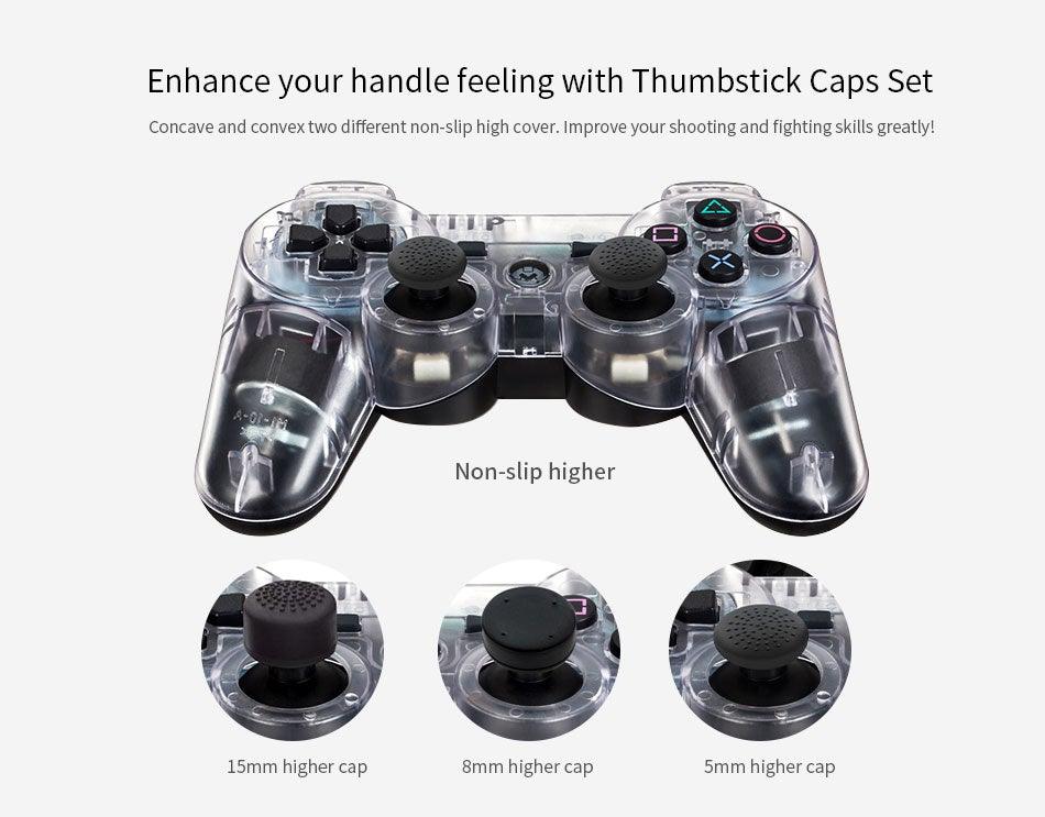 Manette de jeu Bluetooth sans fil Dual Shock, transparente et attrayante, compatible avec les PC portables