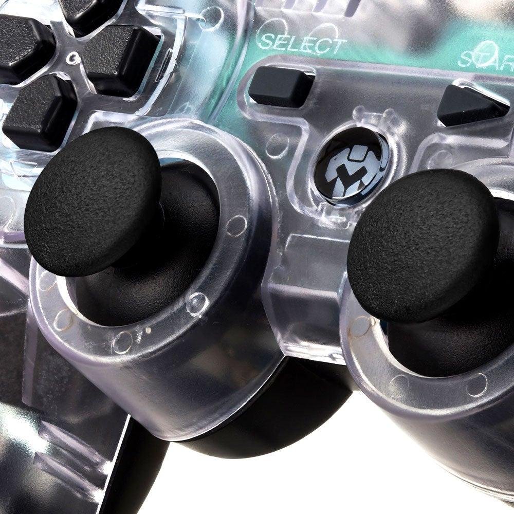 Manette de jeu Bluetooth sans fil Dual Shock, transparente et attrayante, compatible avec les PC portables