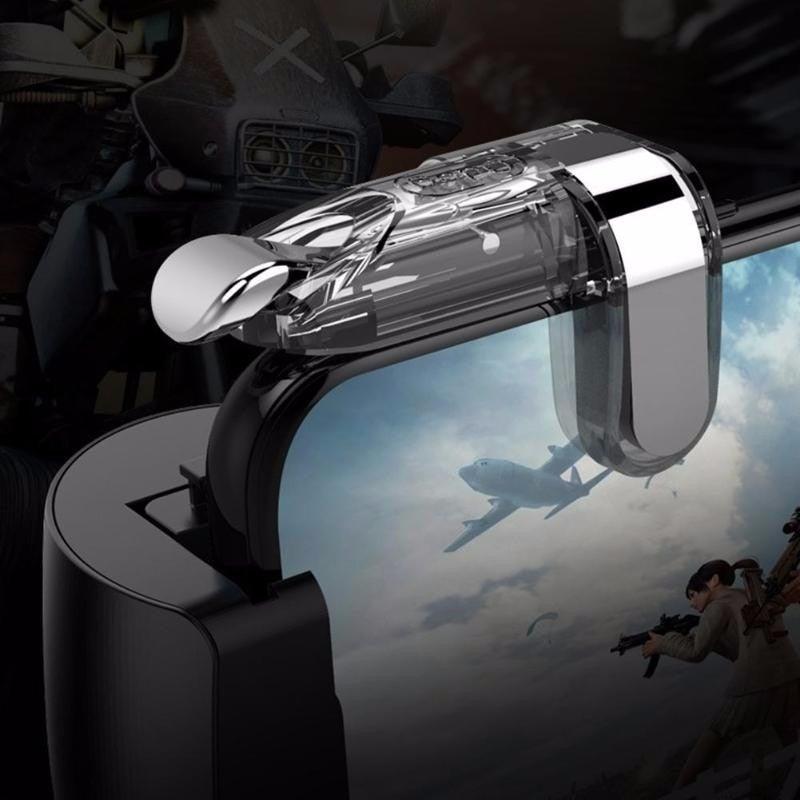 Manette de jeu transparente et simple, gâchette pour smartphone