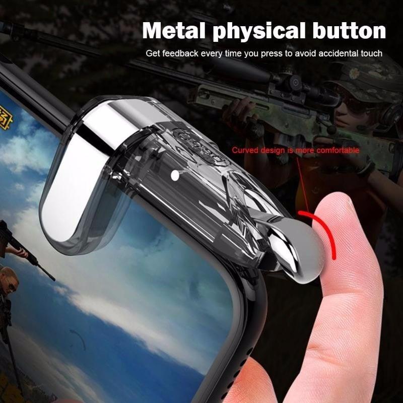Manette de jeu transparente et simple, gâchette pour smartphone
