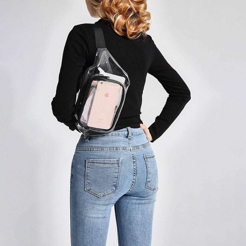 Sac banane étanche transparent