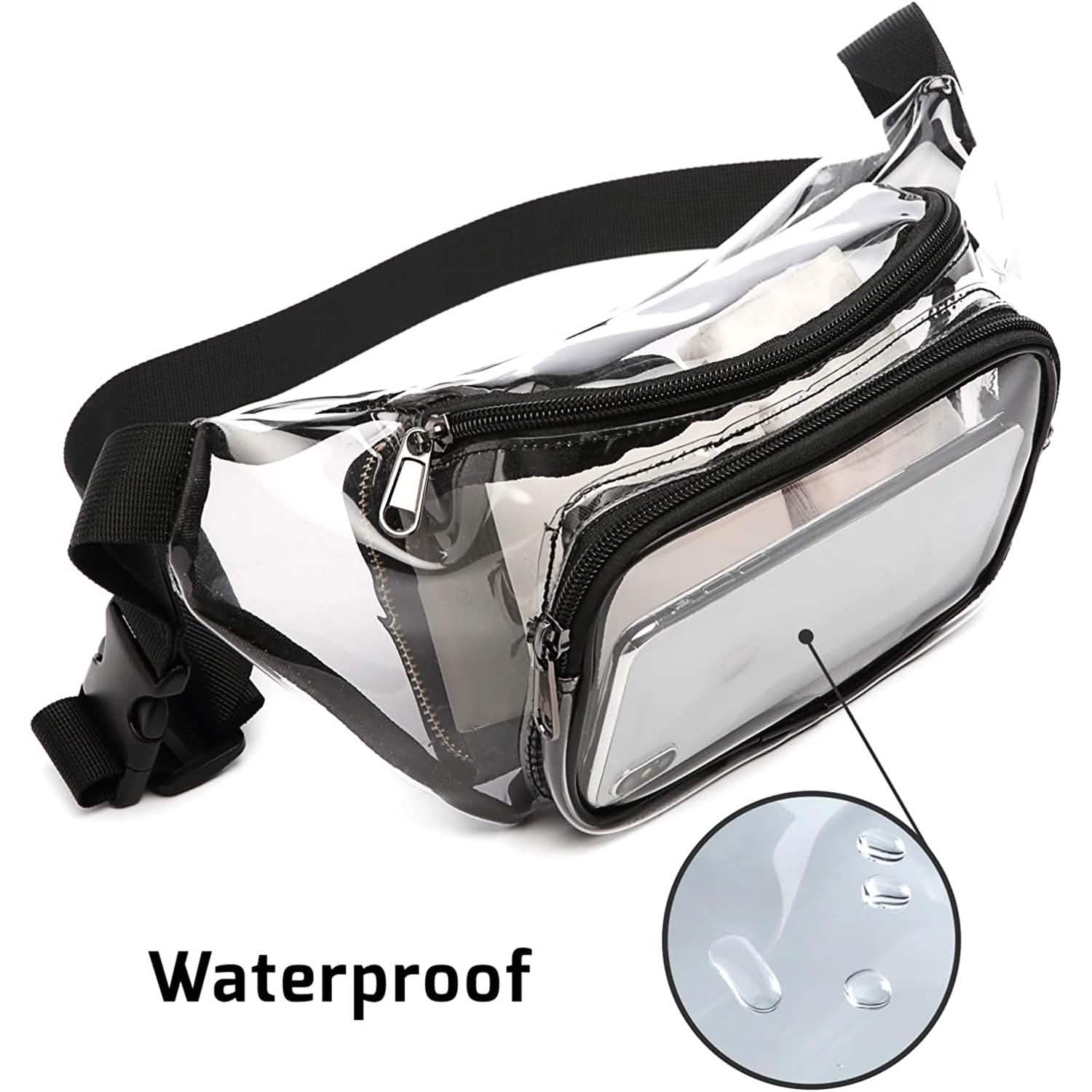 Sac banane étanche transparent