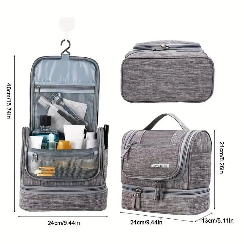 Trousse de Toilette de Voyage avec Crochet de Suspension