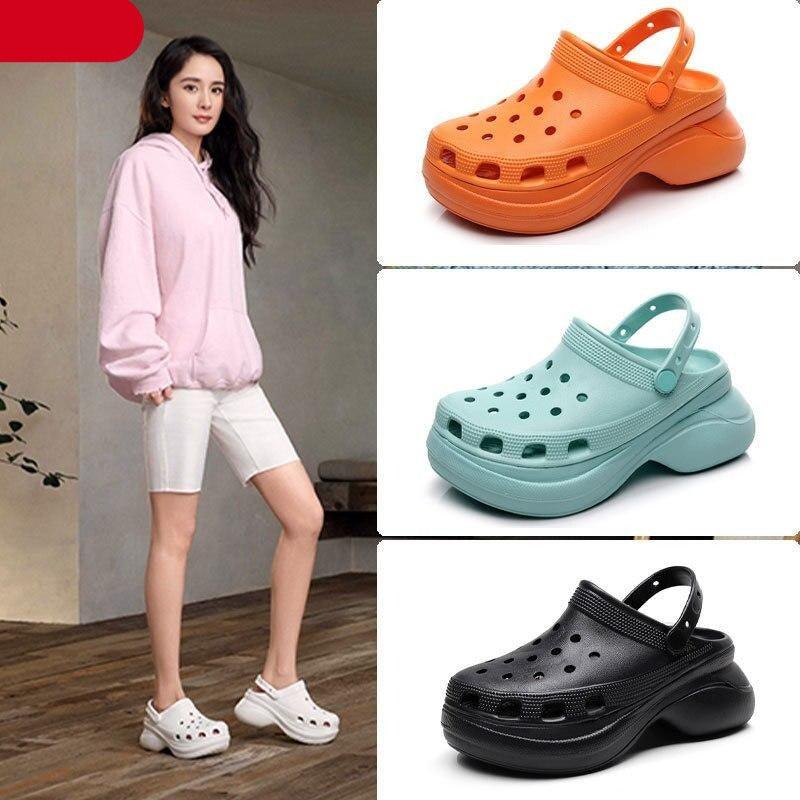 Tendance été femme plate-forme chaussures de jardin sabots sandales d'extérieur plage pantoufles confortables à enfiler sandales de jardin chaussures d'eau légères