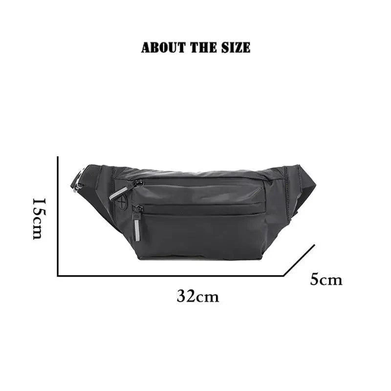 Sac Banane Tendance Premium Étanche Léger pour Sport, Gym, Entraînement, Voyage, Travail – Sacs de Ceinture Classiques Grande Capacité Unisexes, Sacs de Taille Rangement Hanche