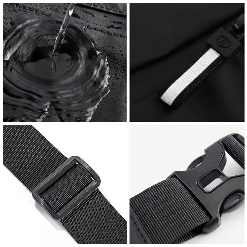 Sac Banane Tendance Premium Étanche Léger pour Sport, Gym, Entraînement, Voyage, Travail – Sacs de Ceinture Classiques Grande Capacité Unisexes, Sacs de Taille Rangement Hanche