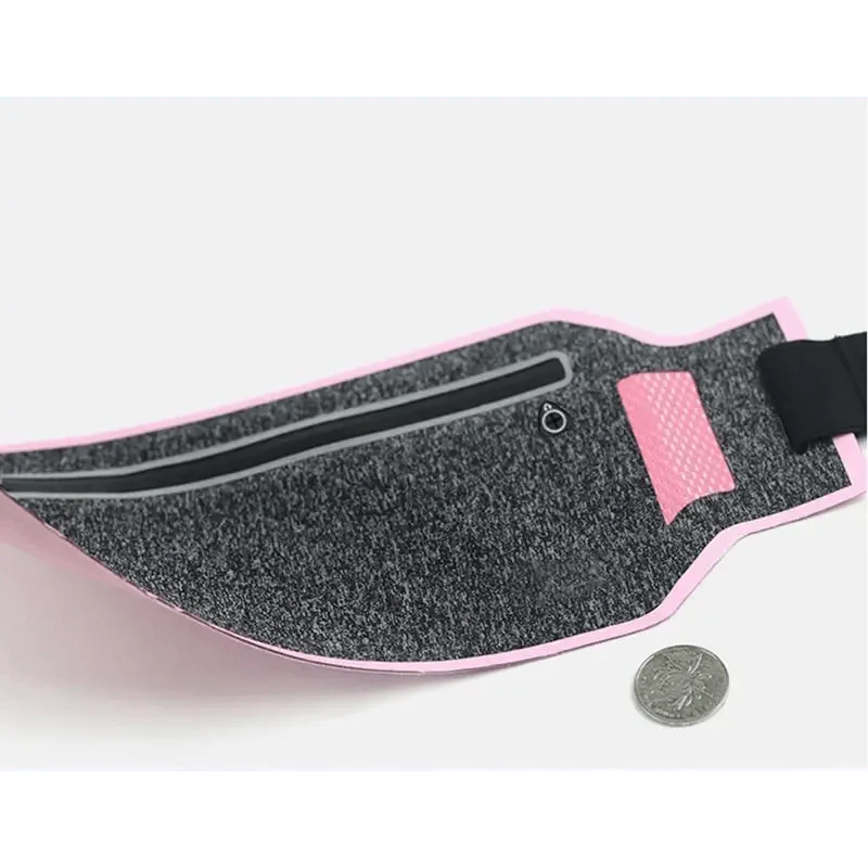 Ceinture de Course Mince et Tendance, Sac Banane pour Fitness, Entraînement, Sac de Taille pour Exercice, Ceinture de Course, Sac de Gym Fitness Ultra Léger, Ceinture Porte-Monnaie de Voyage pour Hommes et Femmes