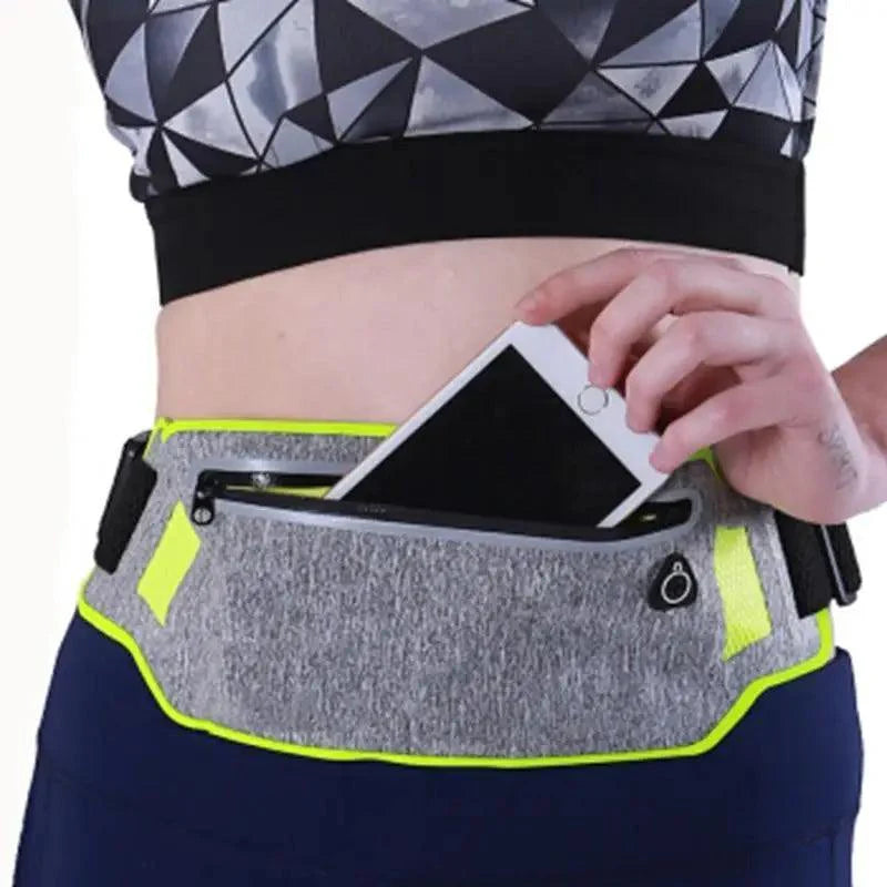 Ceinture de Course Mince et Tendance, Sac Banane pour Fitness, Entraînement, Sac de Taille pour Exercice, Ceinture de Course, Sac de Gym Fitness Ultra Léger, Ceinture Porte-Monnaie de Voyage pour Hommes et Femmes