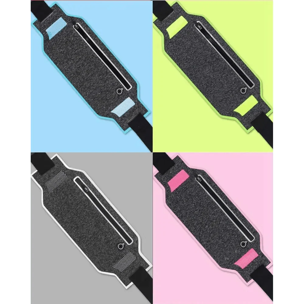 Ceinture de Course Mince et Tendance, Sac Banane pour Fitness, Entraînement, Sac de Taille pour Exercice, Ceinture de Course, Sac de Gym Fitness Ultra Léger, Ceinture Porte-Monnaie de Voyage pour Hommes et Femmes