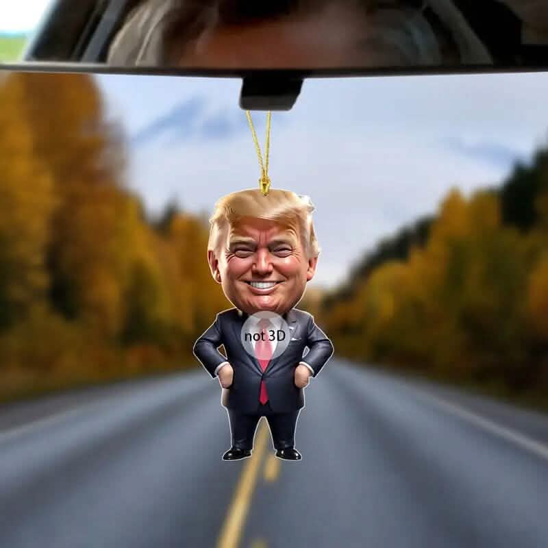 Ornement en acrylique Trump Décoration suspendue polyvalente