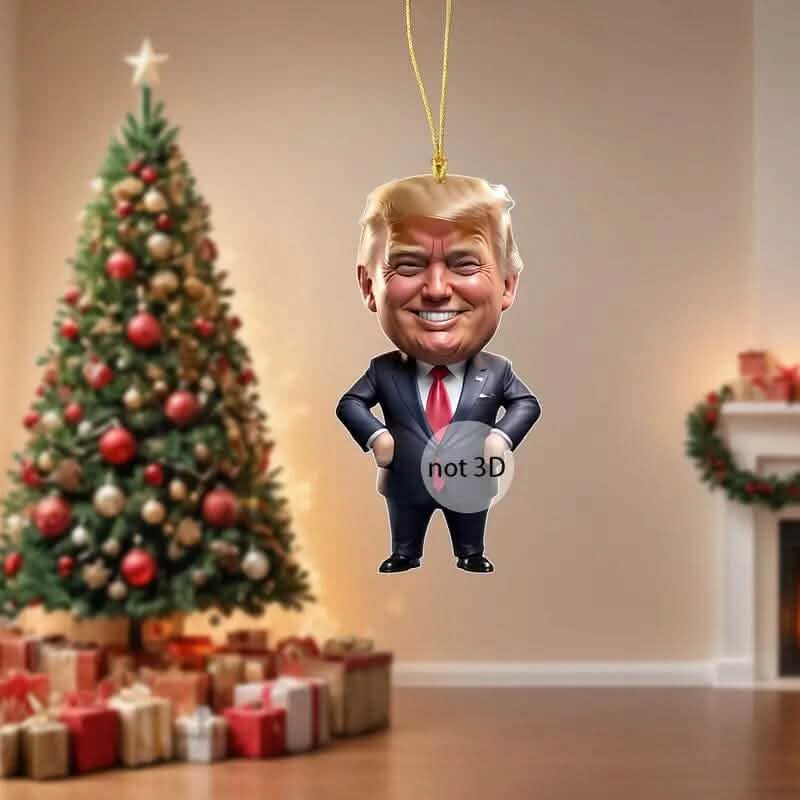 Ornement en acrylique Trump Décoration suspendue polyvalente