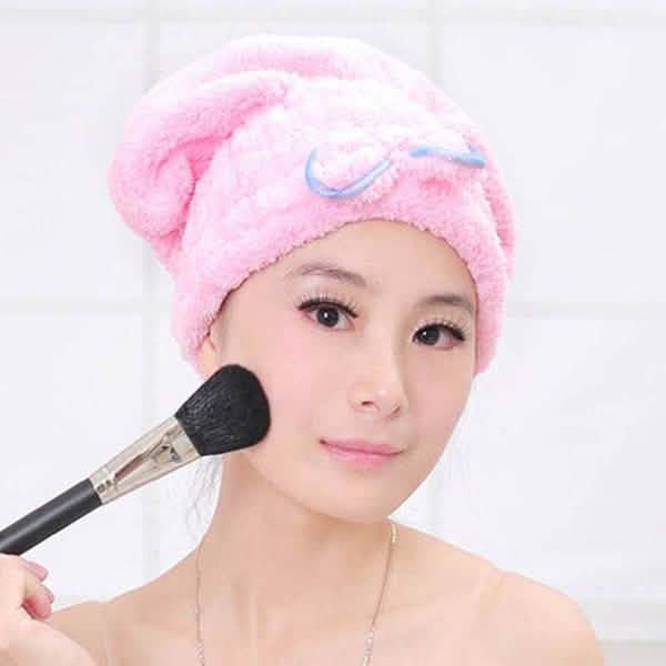 Serviettes de bain turban pour cheveux, séchage rapide