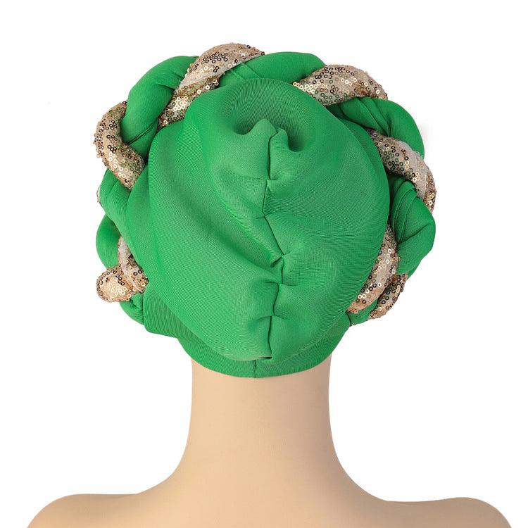 Turbans plissés doux bonnet bandeau léger chapeau africain arabe wrap élégant turban musulman écharpe femmes hijabs accessoires de cheveux casquette bonnet pour femmes