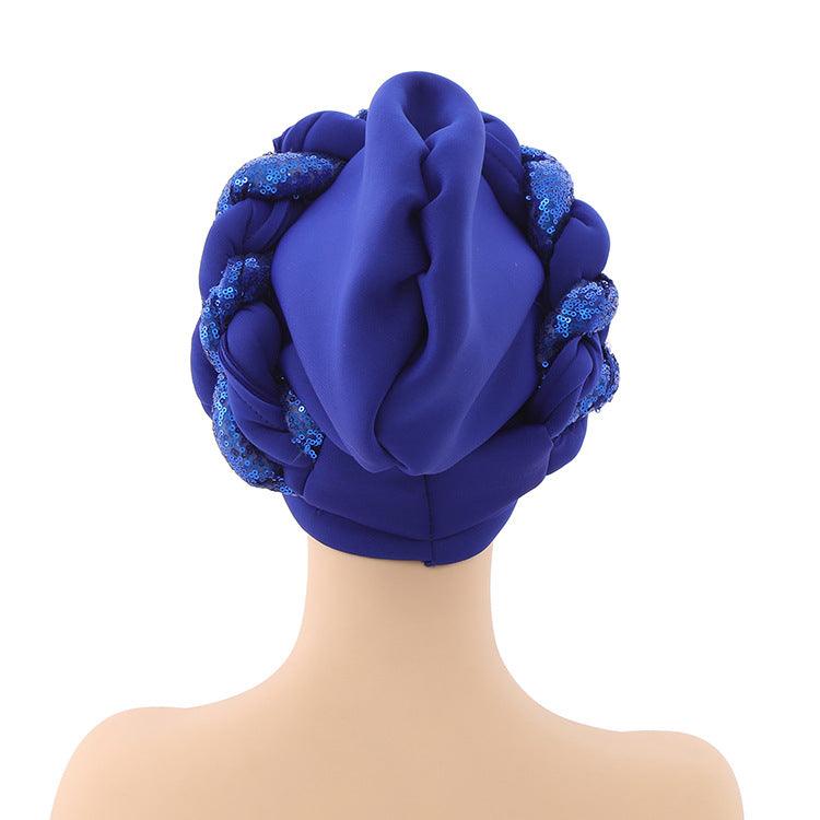 Turbans plissés doux bonnet bandeau léger chapeau africain arabe wrap élégant turban musulman écharpe femmes hijabs accessoires de cheveux casquette bonnet pour femmes