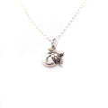 Collier en argent sterling avec pendentif tortue marine en éclosion
