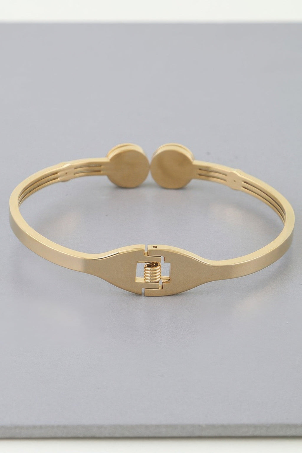 Bracelet jonc à double cadran