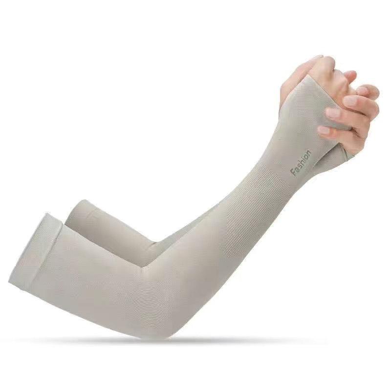 Deux paires de manchettes de protection solaire UV antidérapantes pour bras, manchons d'été pour hommes et femmes, manchons de refroidissement unisexes pour sport, entraînement et activités de plein air
