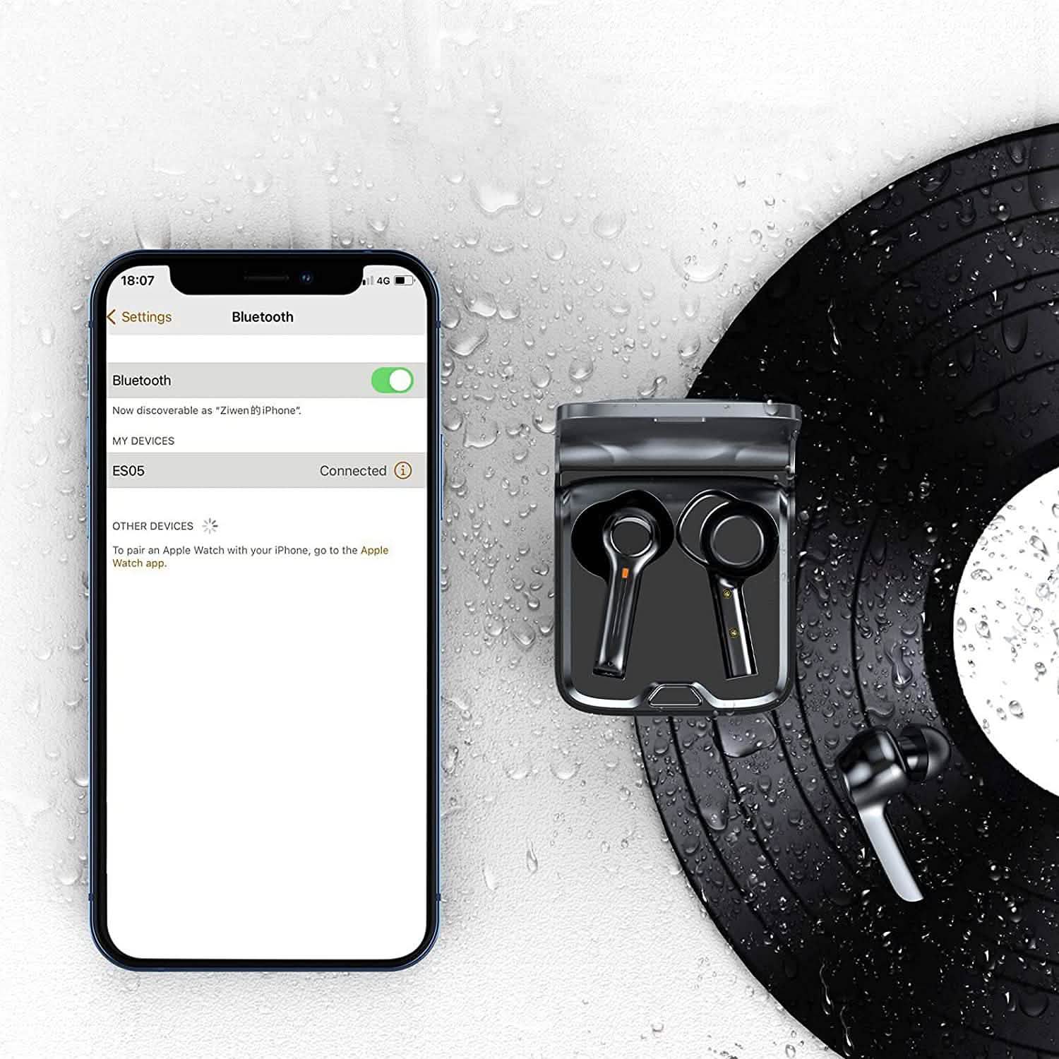 Écouteurs Bluetooth TWS tactiles à empreinte digitale