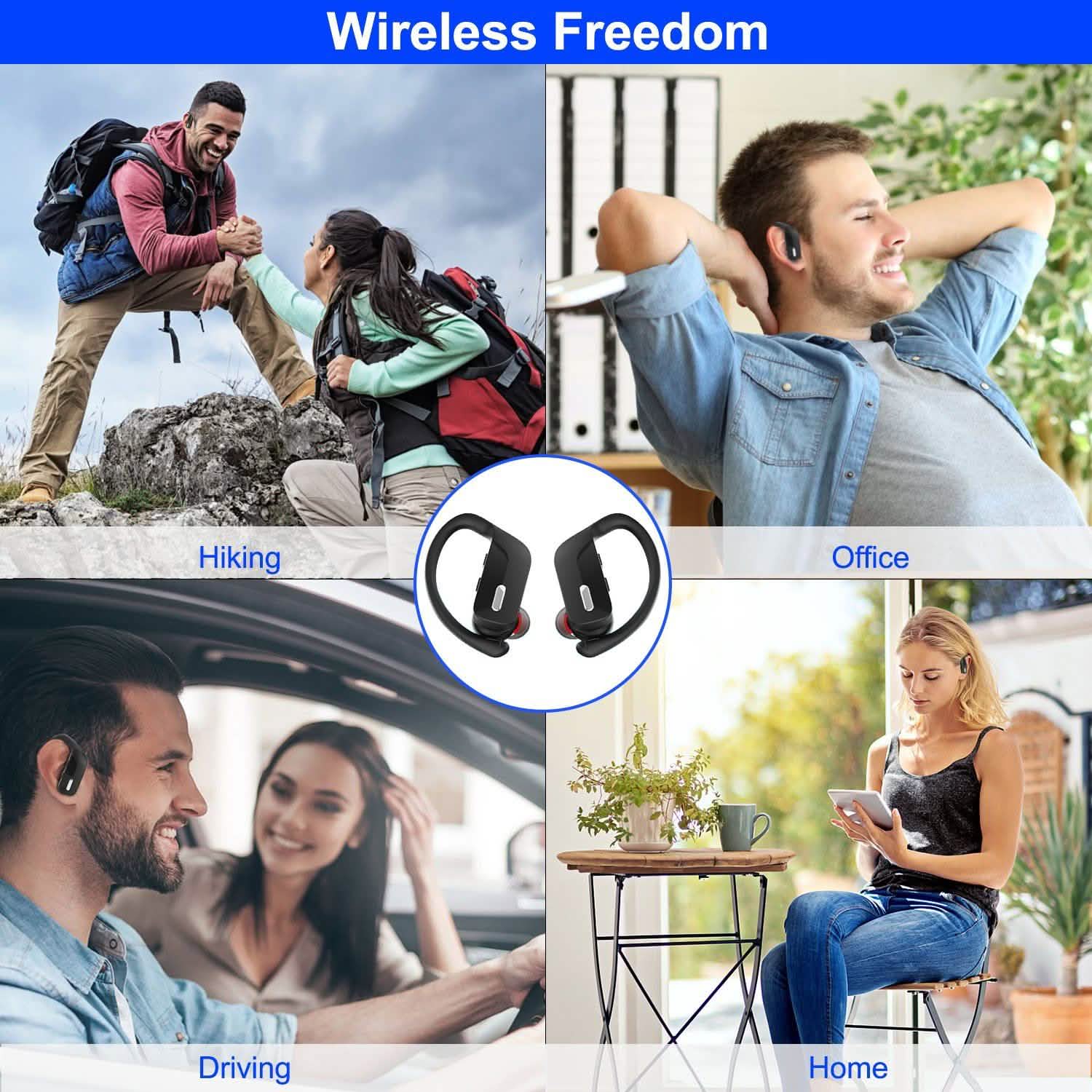 Écouteurs TWS sans fil 5.0 intra-auriculaires stéréo