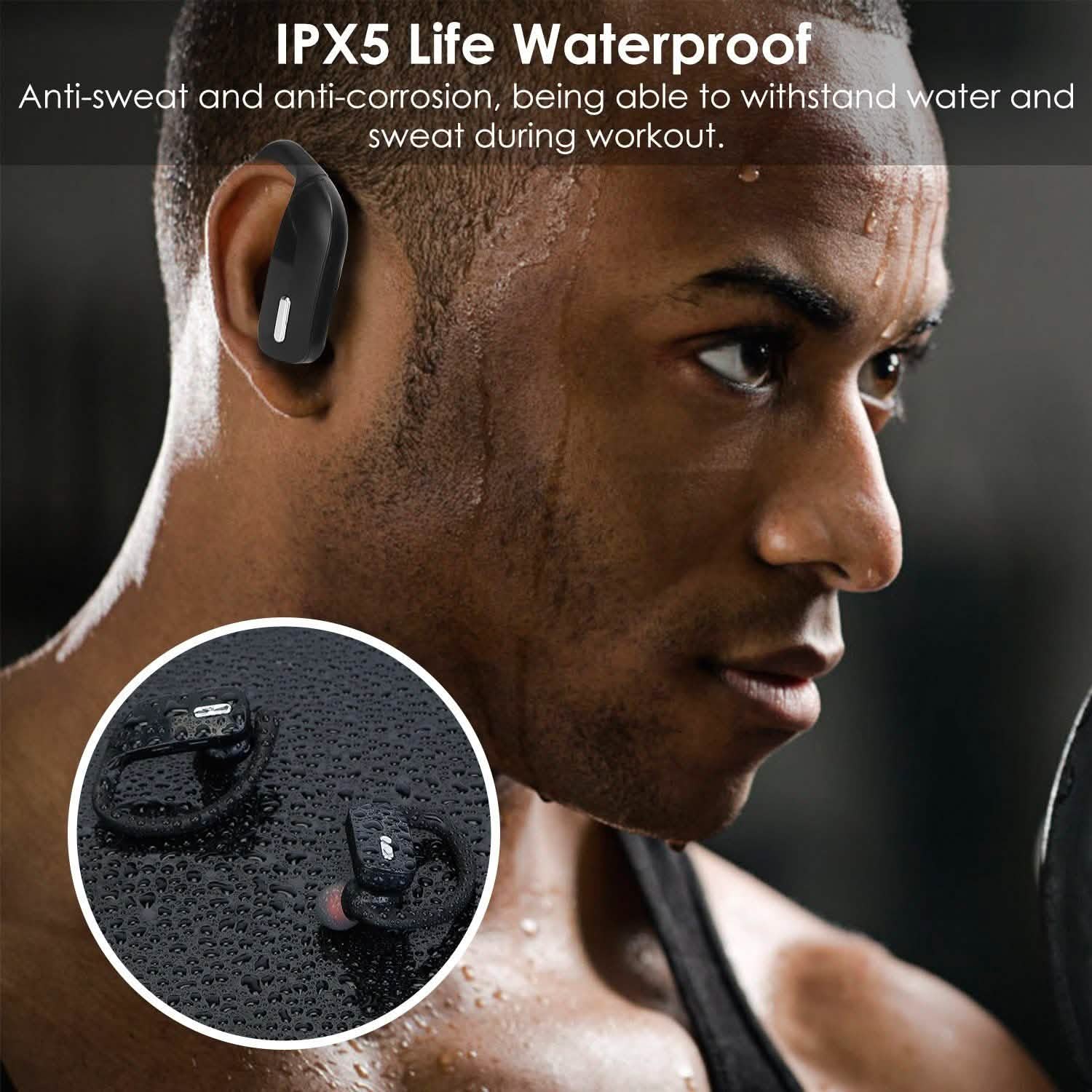 Écouteurs TWS sans fil 5.0 intra-auriculaires stéréo