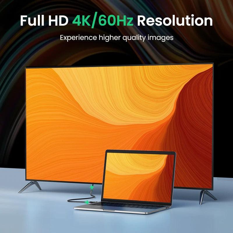 Câble HDMI 4K 2.0 Boîtier de commutateur répartiteur de câble HDMI vers HDMI Câble vidéo audio 60Hz Connecteurs plaqués or ultra haute vitesse HDMI 4K pour téléphone portable TV jeux