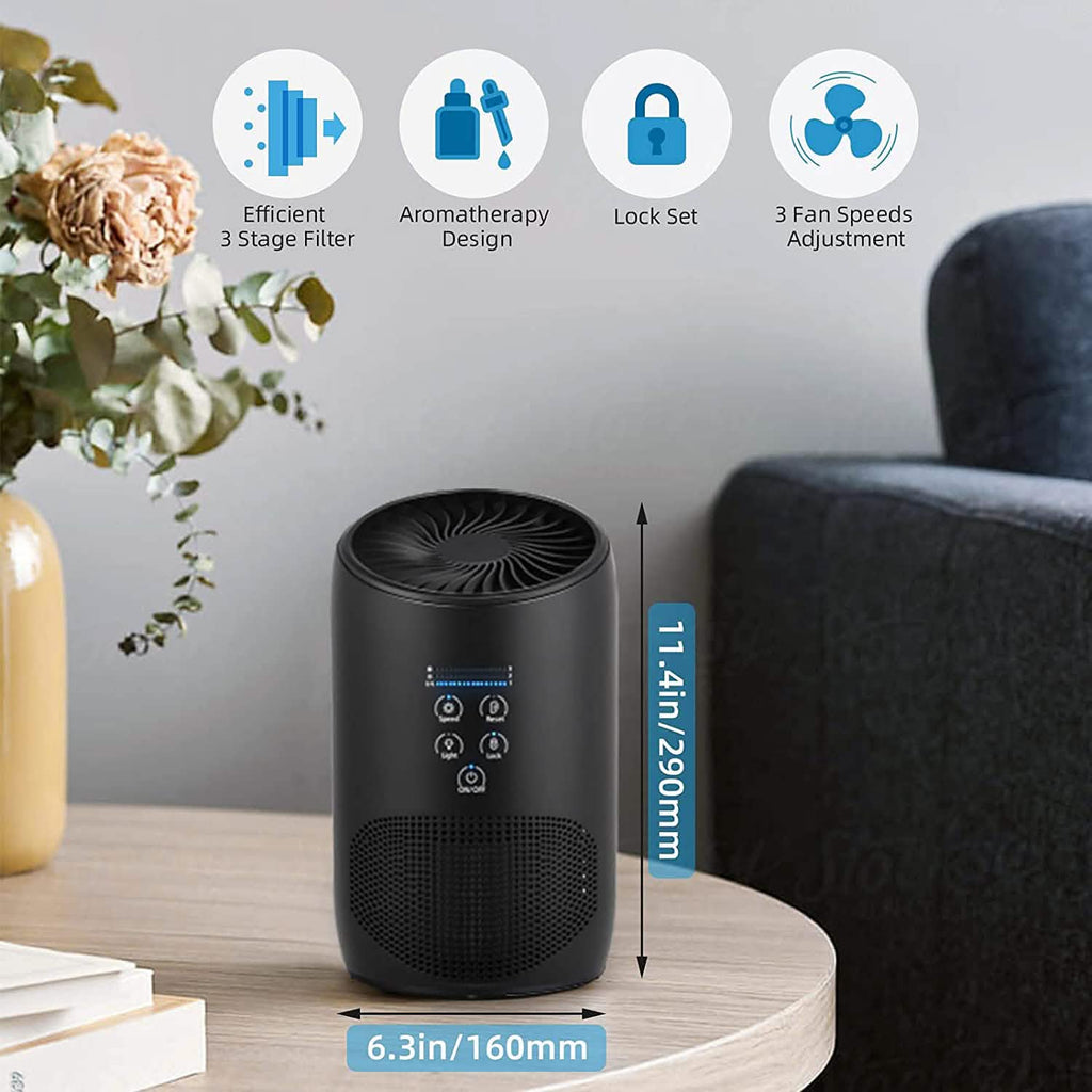 Purificateur d'air HEPA ultra silencieux pour chambre à coucher