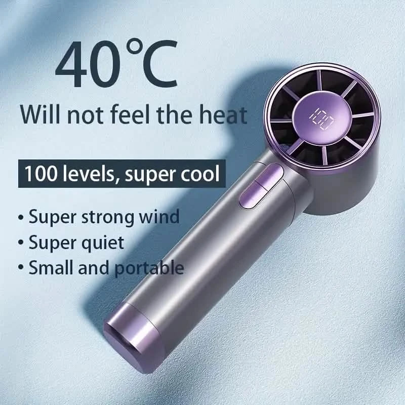 Ventilateur portable ultra-silencieux avec 100 vitesses réglables